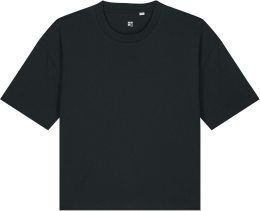 Boxy T-Shirt aus Bio-Baumwolle - black