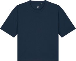 Boxy T-Shirt aus Bio-Baumwolle - french navy