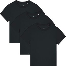 Iconic T-Shirt aus Bio-Baumwolle - 3er-Pack - black